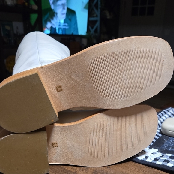 Steve Madden Riggs Campus Boots Leather Bone Womens Size 8.5 Like Frye - Picture 7 of 10